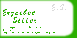 erzsebet siller business card